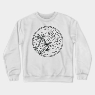 Coconut Tree Crewneck Sweatshirt